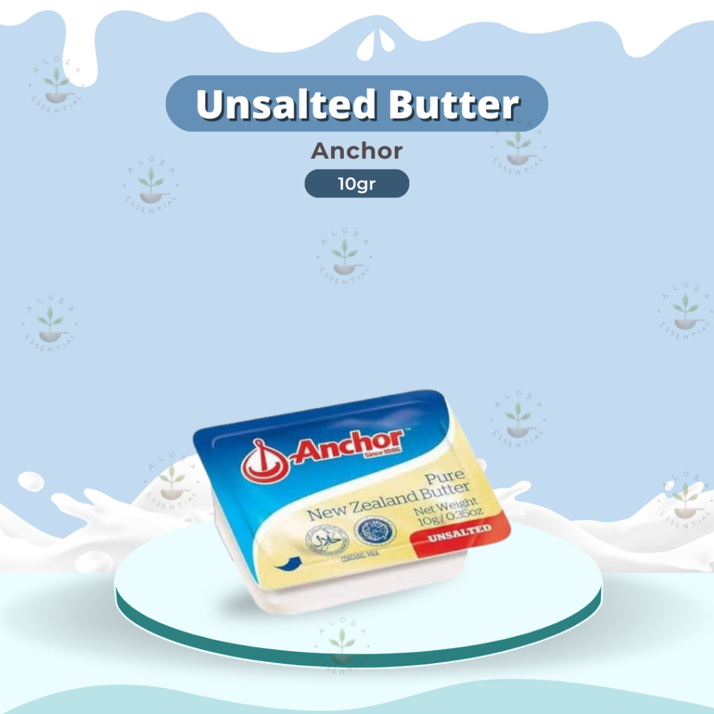 

Anchor Unsalted Butter 10 mini cups 7g dengan Food Container