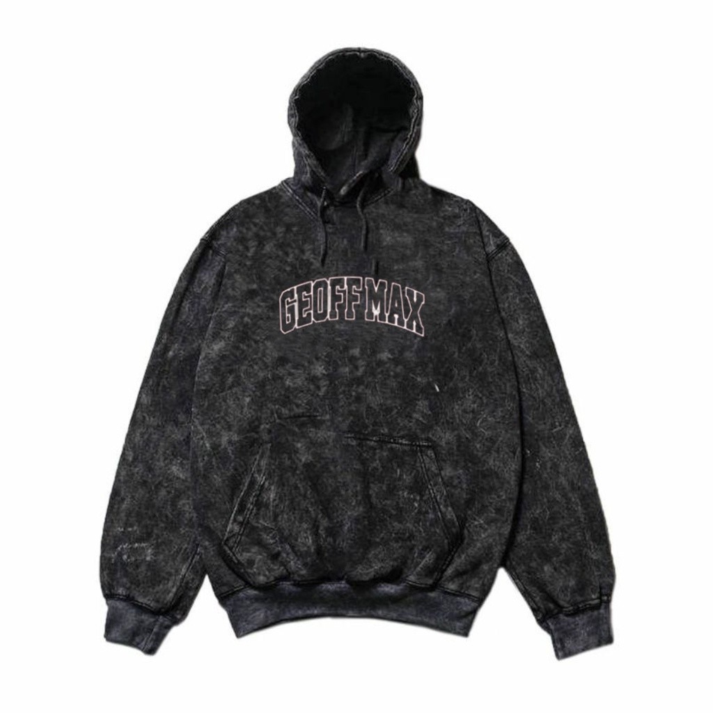 Geoff Max Oficial - Pullover Hoodie Woshing Black Snow #04 Pria Wanita Katun Plecce Tebal Premium Si