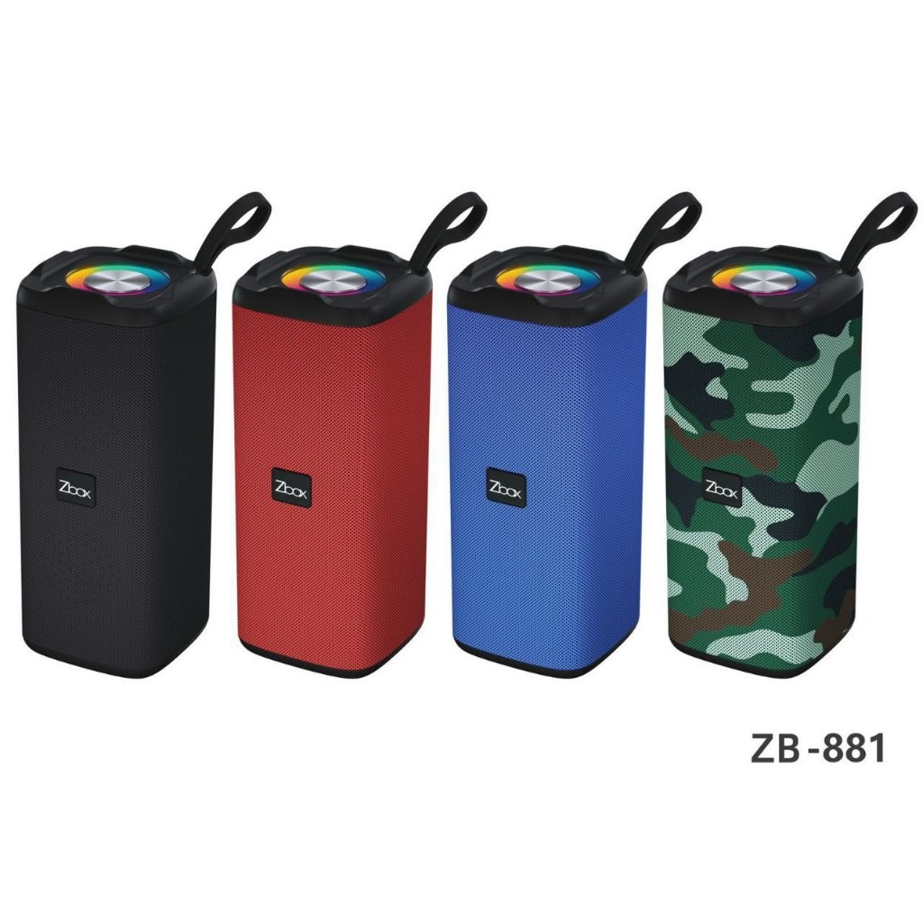 ZBOX ZB-881 SPEAKER BLUETOOTH PORTABLE SUPER BASS | SPIKER BLUTOOTH  MINI TERLARIS