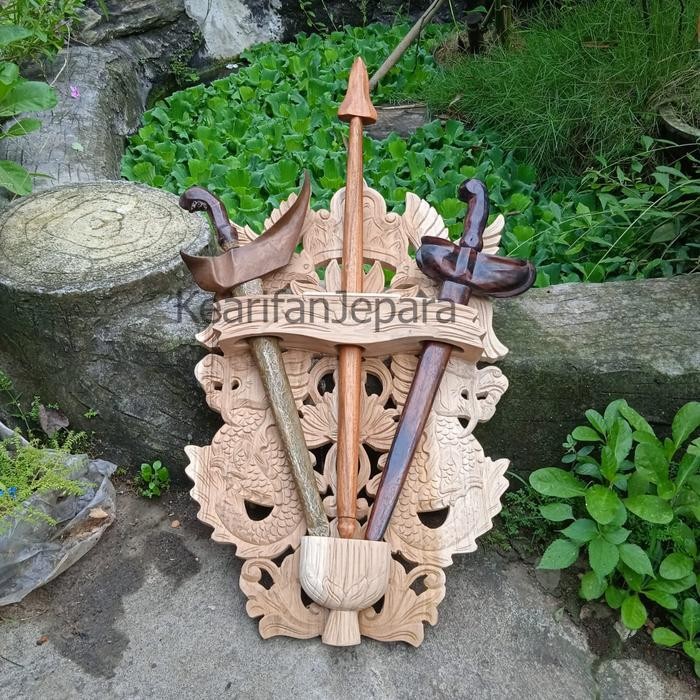 Blawong Pusaka Isi 2 & 1 Pusaka Ukir NagaLiong Kombinasi Elang Mentahan