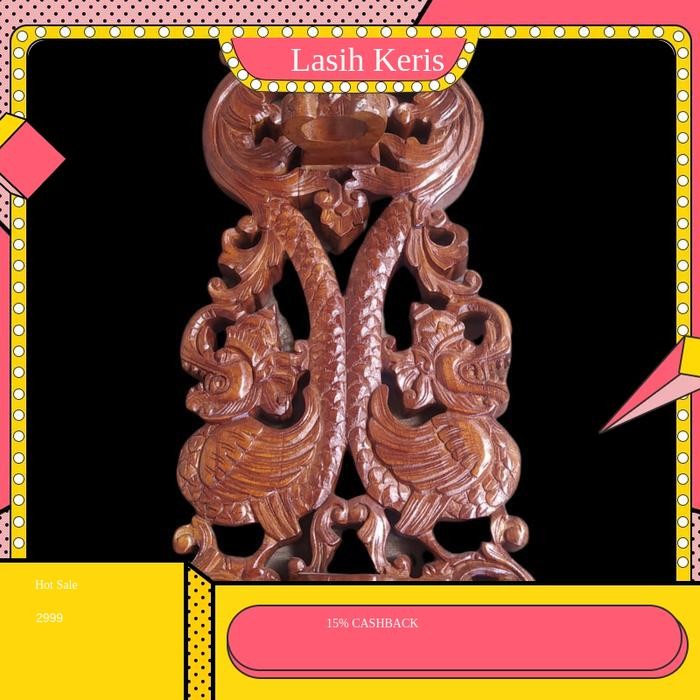 Blawong Tempat Keris Isi 1 Ukir Naga Liman Alusan KRS12