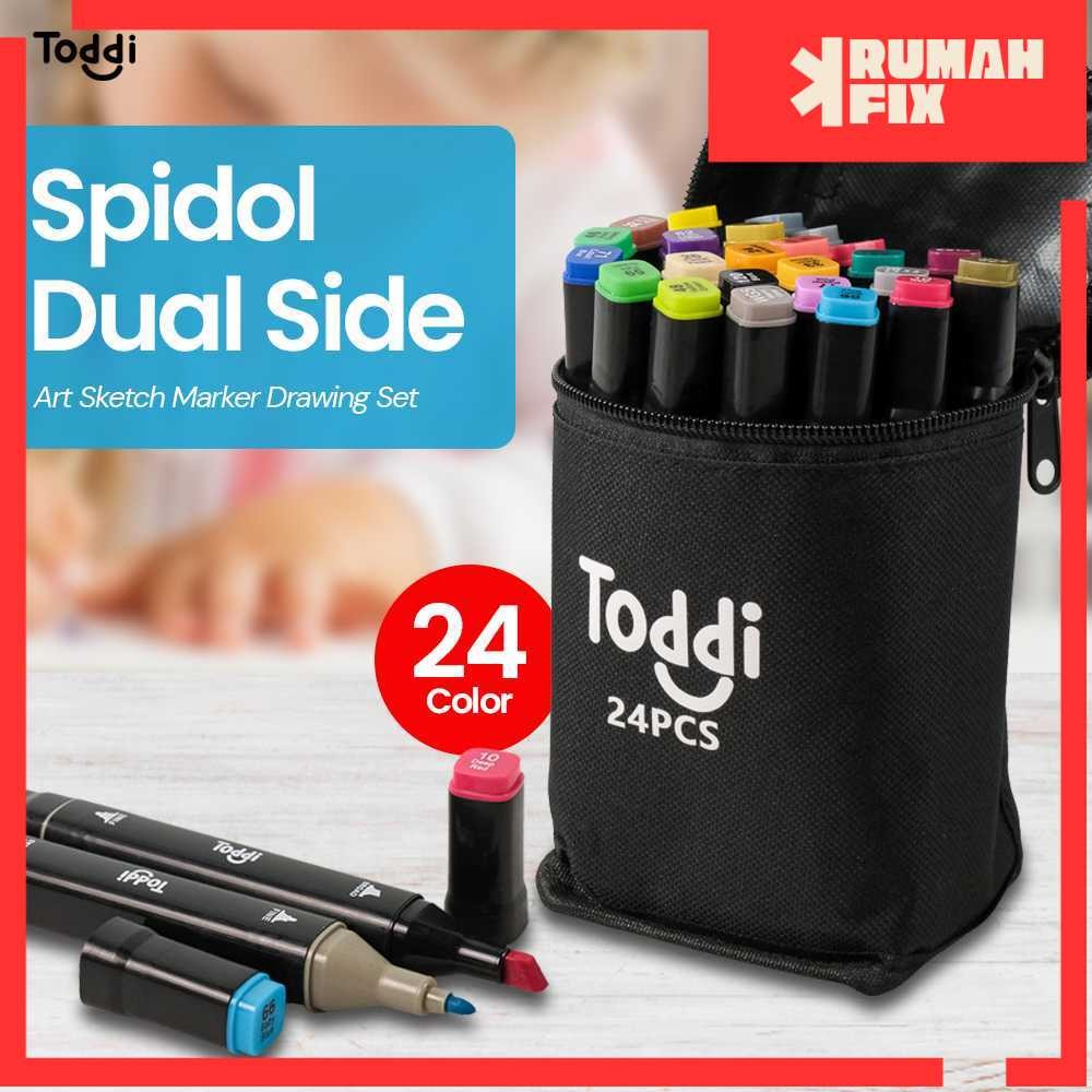 

Spidol Dual Side Marker Brush 1mm dan 6mm