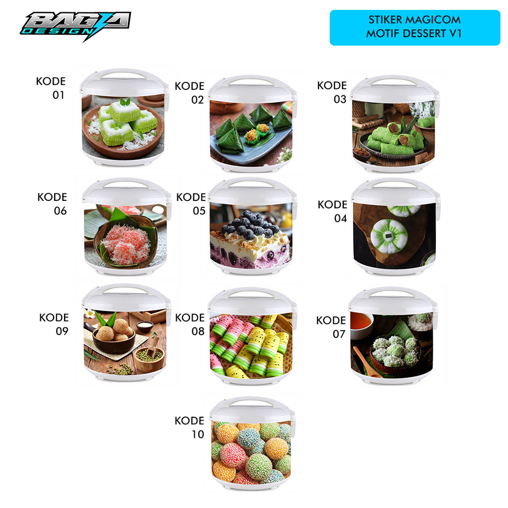 

STIKER MAGIC COM atau STICKER RICE COOKER Motif Terbaru - Dessert