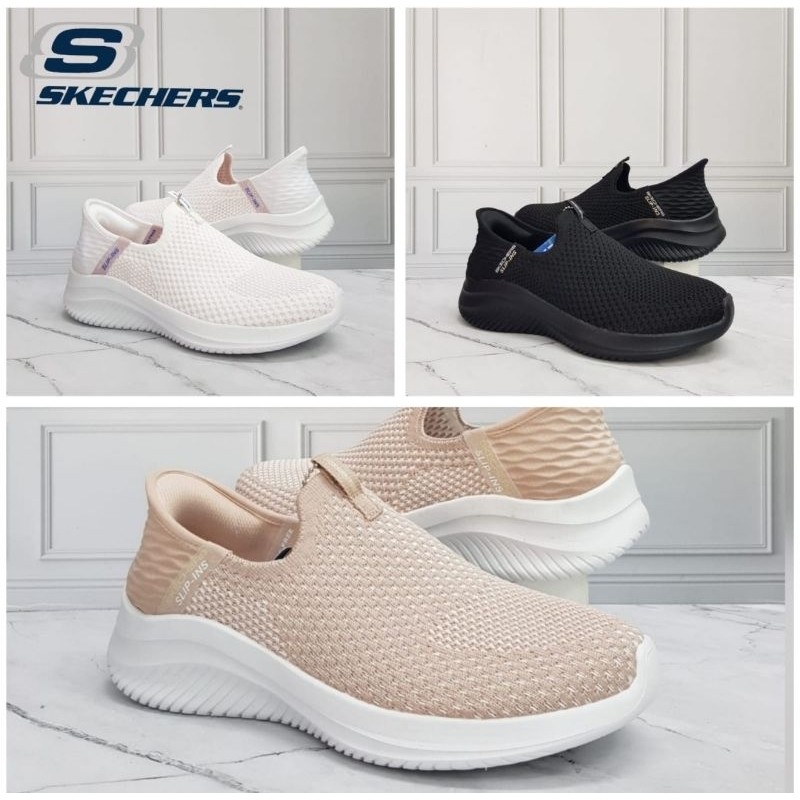 Sepatu Skechers Slip ins Shiny woman / Skechers Slip ins shiny woman / sepatu wanita TERLARIS