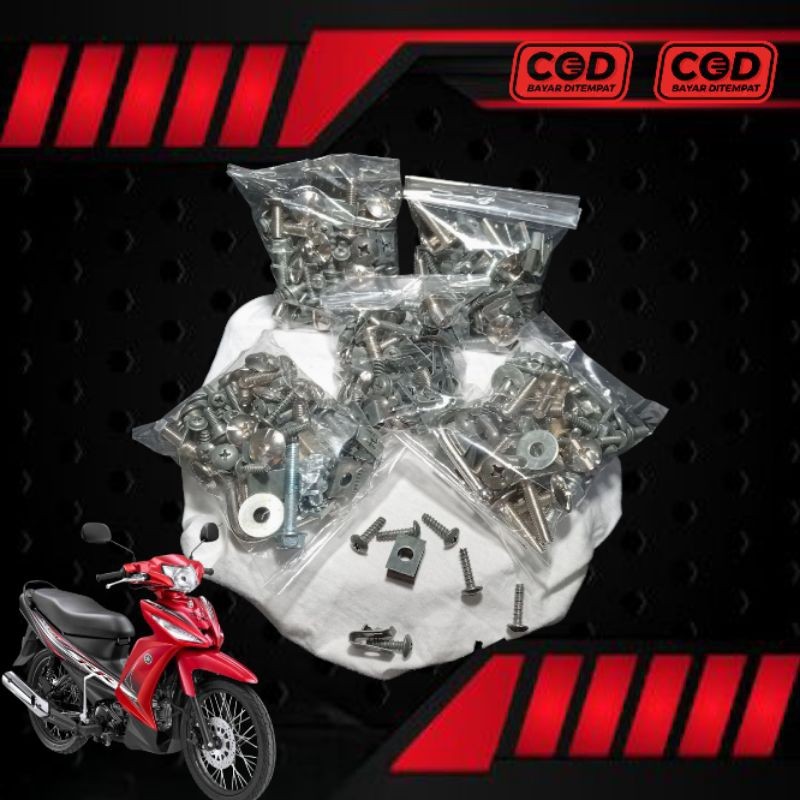 COD Baut Full Body Vega RR / Baut Fullset body halus body kasar Yamaha Vega RR