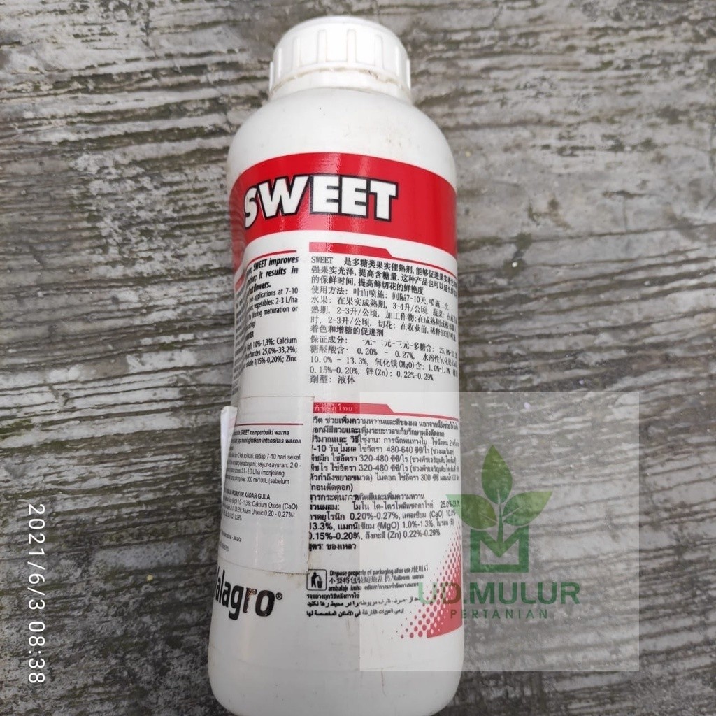 Pupuk - Pupuk Buah SWEET 1Liter dari Valagro (Valagro)