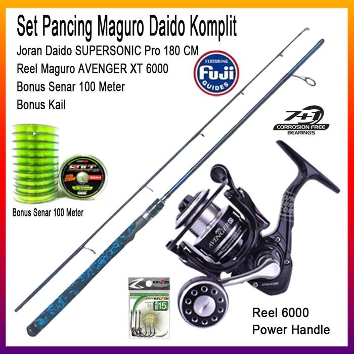 Set Pancing Maguro Dan Joran Daido Supersonic 180 CM