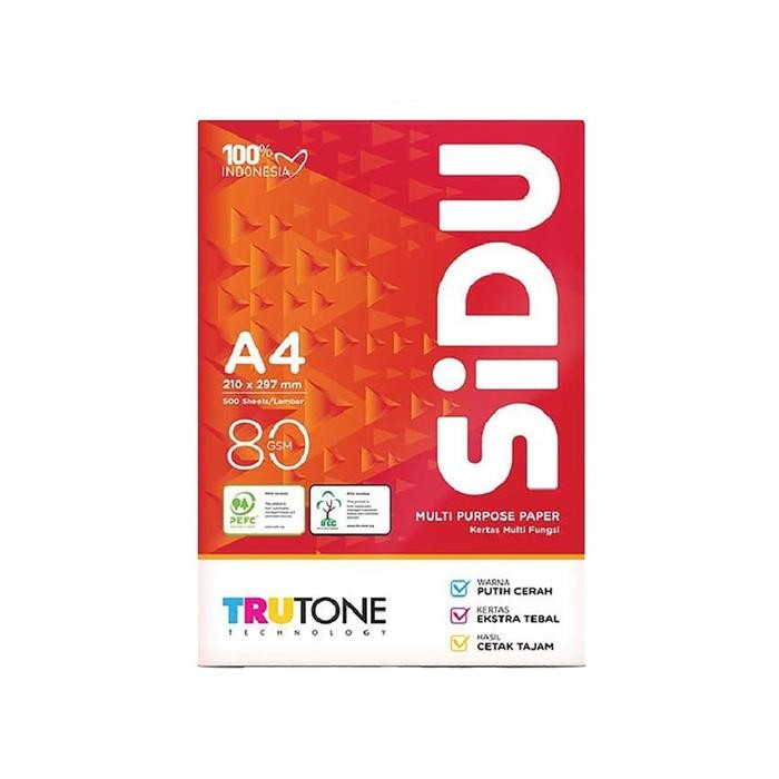 

SiDU Kertas Fotocopy 80 GSM A4 1 Rim