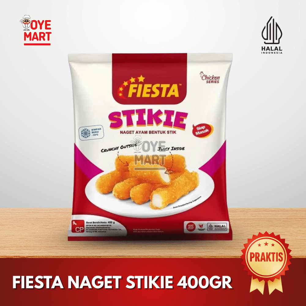 

FIESTA NAGET STIKIE 400GR / CHICKEN NUGGET STICK / AYAM