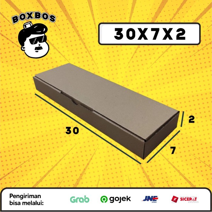 

30x7x2 CM Pizza KARDUS Corrugated Packaging Box packing Diecut