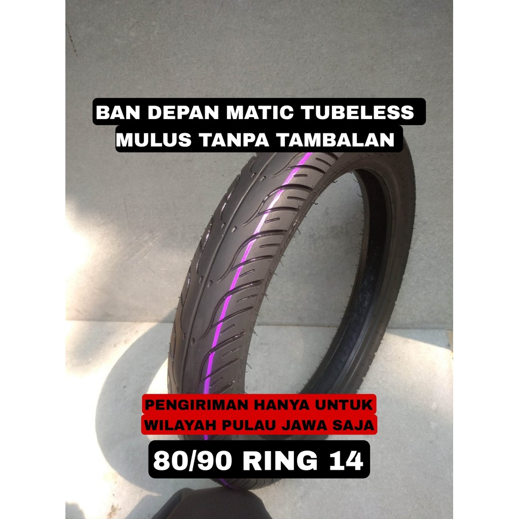 ASLI Ban depan untuk motor VARIO TECHNO 125 FI tubeless 80/90 ring 14 FEDERAL FT 235