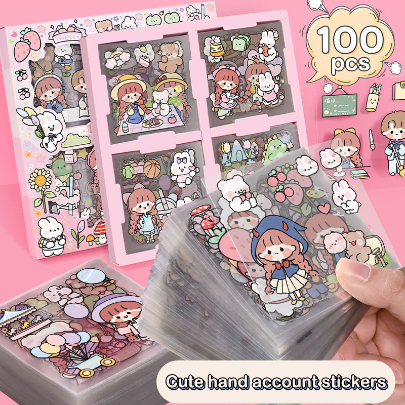 

20Pcs DIY Pattern Cartoon Scrapbooking Cute Sticker Handbook Kawaii Stickers Decoration Stationery Supplies