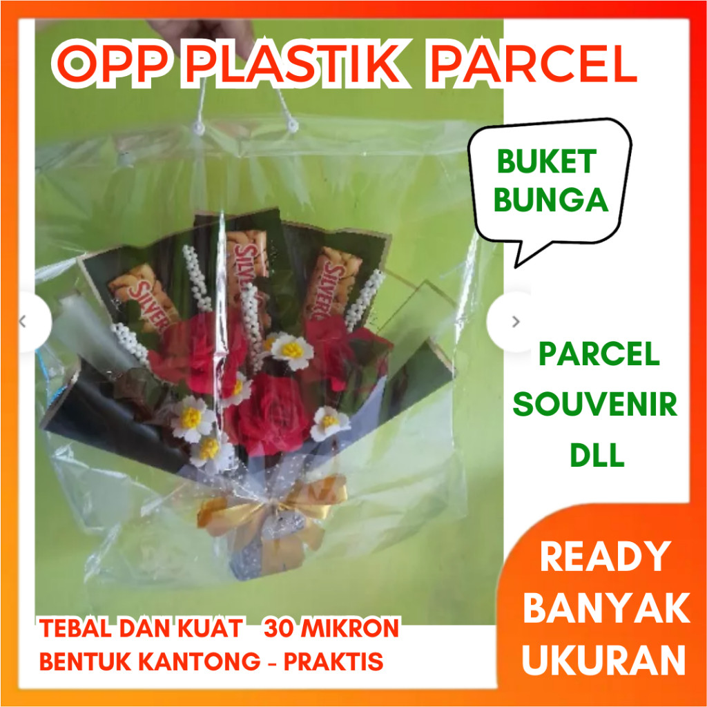 

1 Kg - OPP PLASTIK Parcel Bening / Plastik Buket Transparan OPP Kaca Parsel Buah Boneka Souvenir Ultah Bingkisan ulang tahun anak Kilo Kiloan Kg