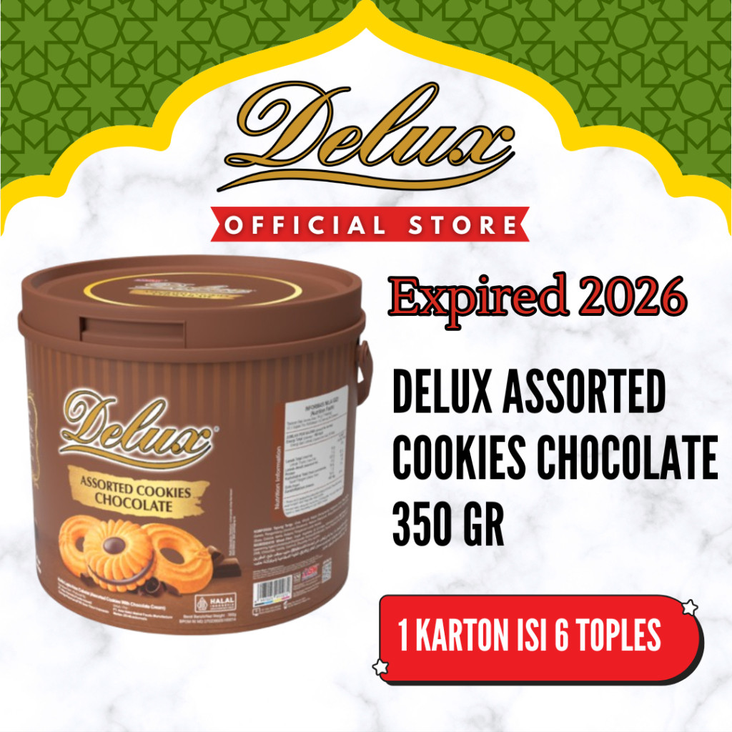 

Delux Assorted Cookies Chocolate 350 gr ( 6 Pcs ) - Karton