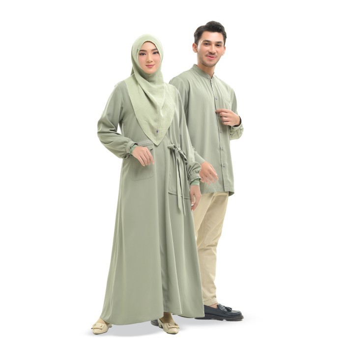 ✔WY.SY✔ - PROMO Rabbani - Busana Muslim Gamis Koko Couple Nirwana Exclusive - Koko - Green, XS