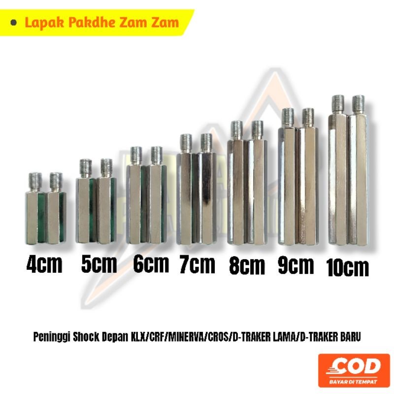 PENINGGI SHOCK DEPAN SULING USD D-TRACKER BF CRF150 KLX 150 BF S L G