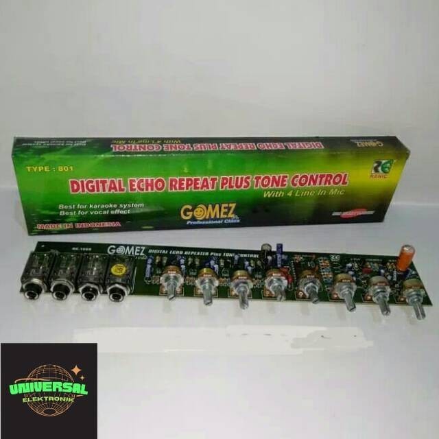 Kit Digital Echo Repeater Echo Gomez  4 Input Mic Termurah