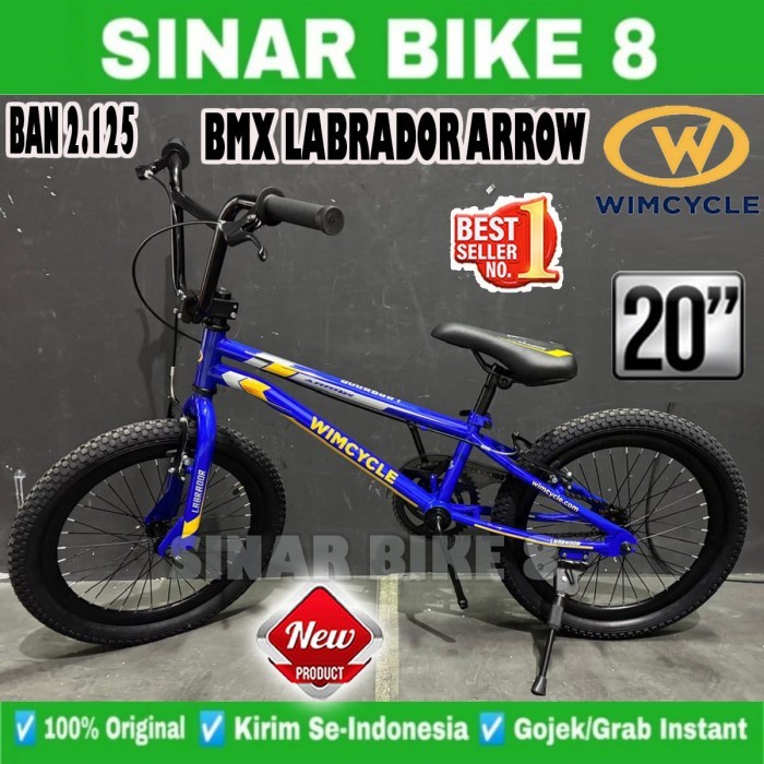 Sepeda Anak Laki BMX WIMCYCLE LABRADOR ARROW Ukuran 20 Inch Usia 8-12 Tahun