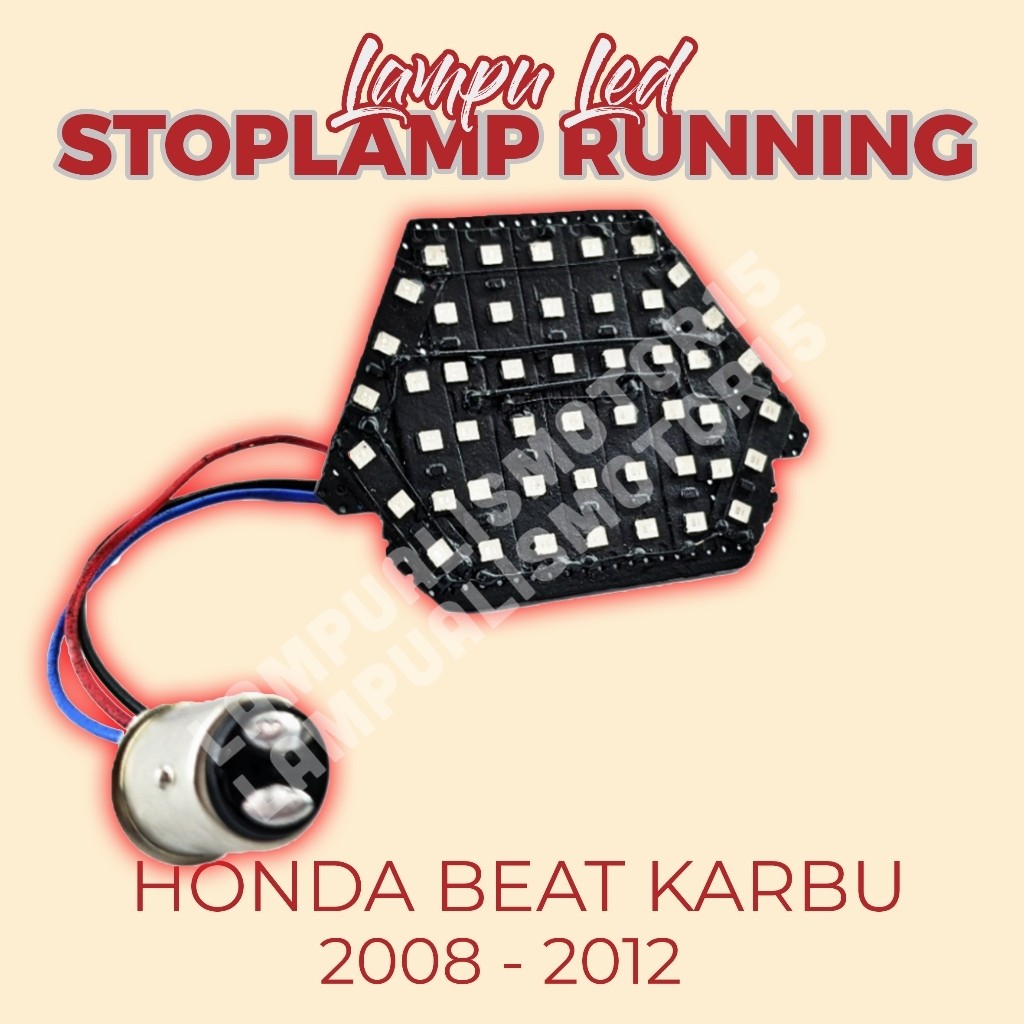 LAMPU STOPLAMP RUNNING BEAT KARBU  / LAMPU REM BEAT KARBU LAMPU BELAKANG VARIASI
