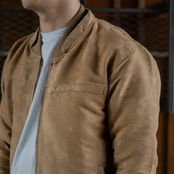 BAPIN  Suede Prime Pria -  Pria Suede Light Caramel - XXL