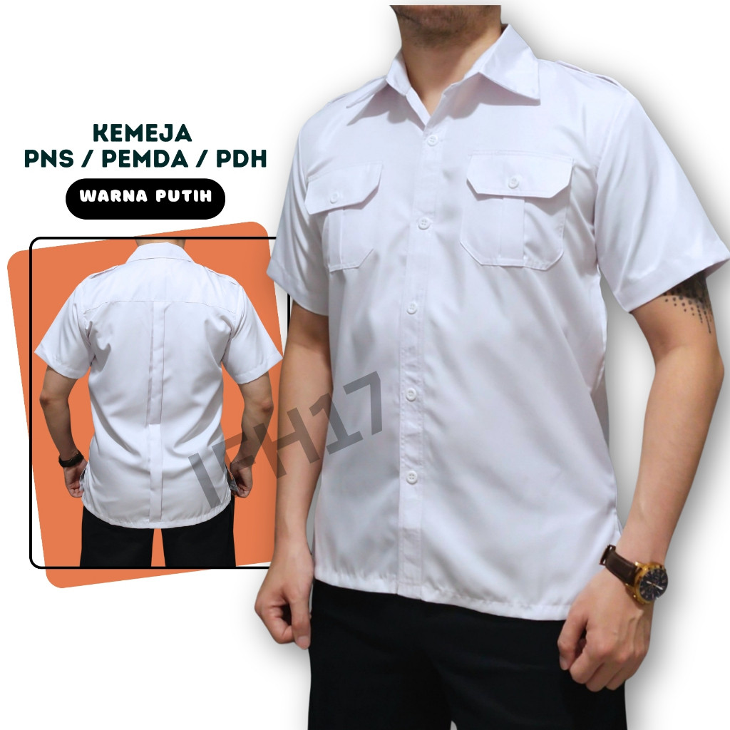 KEMEJA PUTIH PNS PROMO KEMEJA PNS PUTIH, KEMEJA LENGAN PANJANG PRIA, KEMEJA LENGAN PENDEK PRIA, SERA
