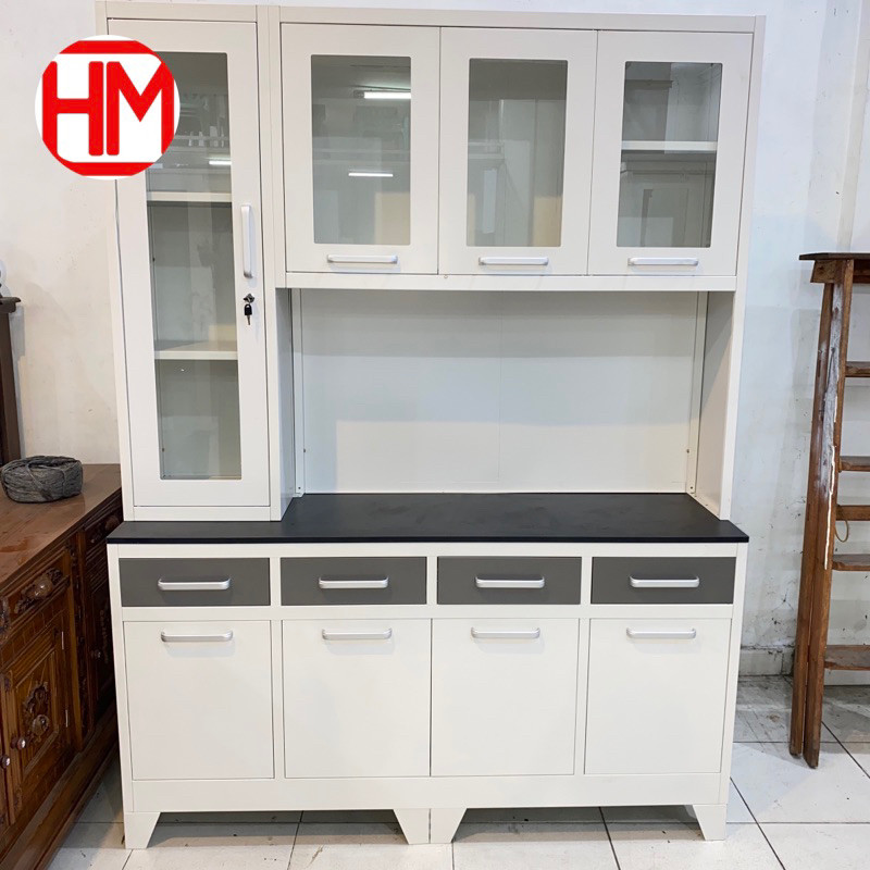PROMO TERMURAH LEMARI DAPUR ALUMINIUM 4 PINTU BY HOMEMEBEL