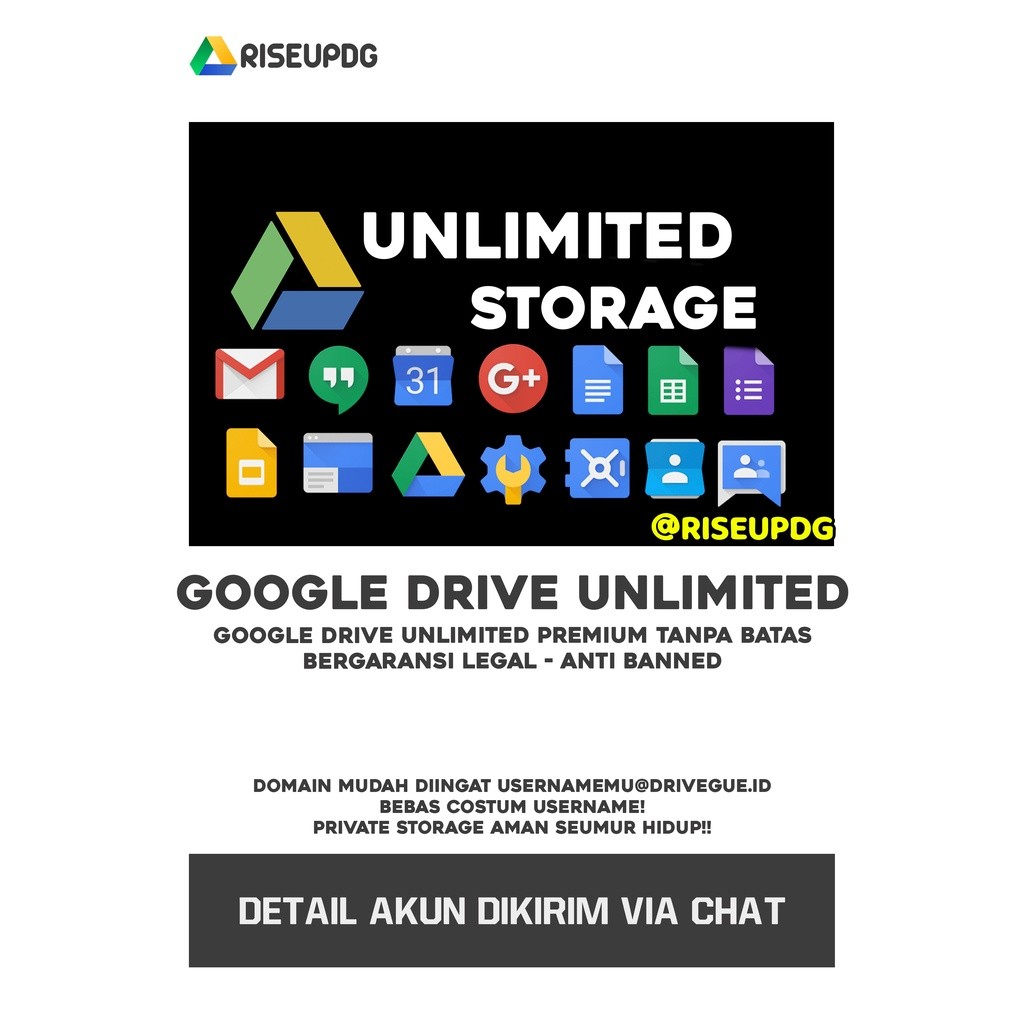 Google Drive Storage - BERGARANSI GSUITE