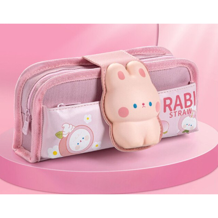 

[New]Promo Tempat Kotak Pensil Anak Karakter Lucu unik squishy 3D Waterproof CS05 - RABI STRAW