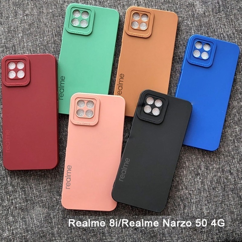 Softcase Realme 8i Realme 9i Case 3D Pro Camera Gel Silika Casing -iStore