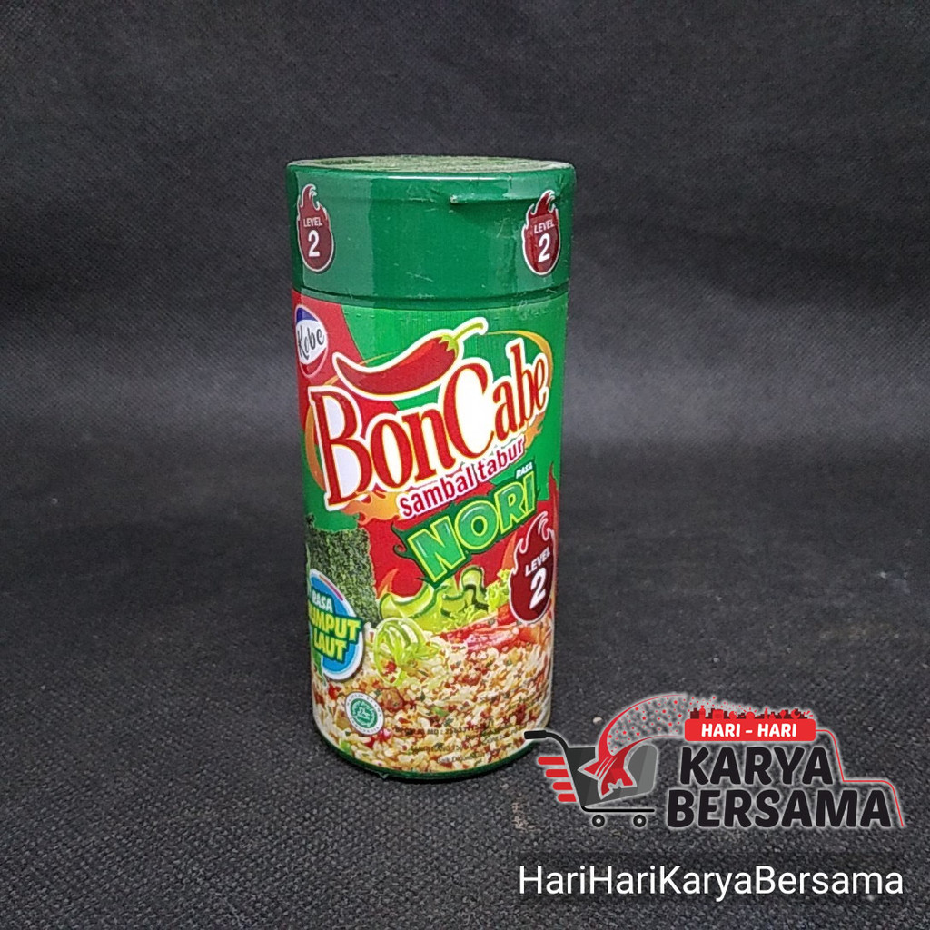 

KOBE BON CABE SAMBAL TABUR NORI LEVEL 2 RASA RUMPUT LAUT 35GR