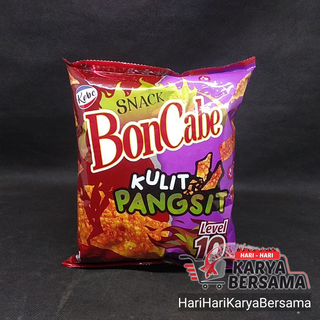 

MAKANAN RINGAN KOBE SNACK BON CABE KULIT PANGSIT LEVEL 10 70GR