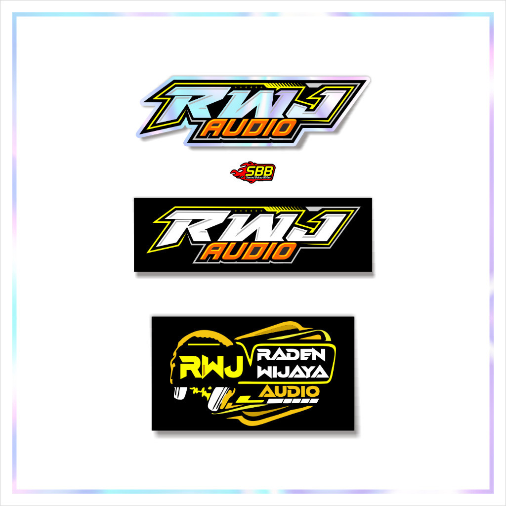 

Cetak Kilat - Stiker RWJ Raden Wijaya Audio Stiker Sound System Horeg Vynil Bijian Anti Air (Bijian)
