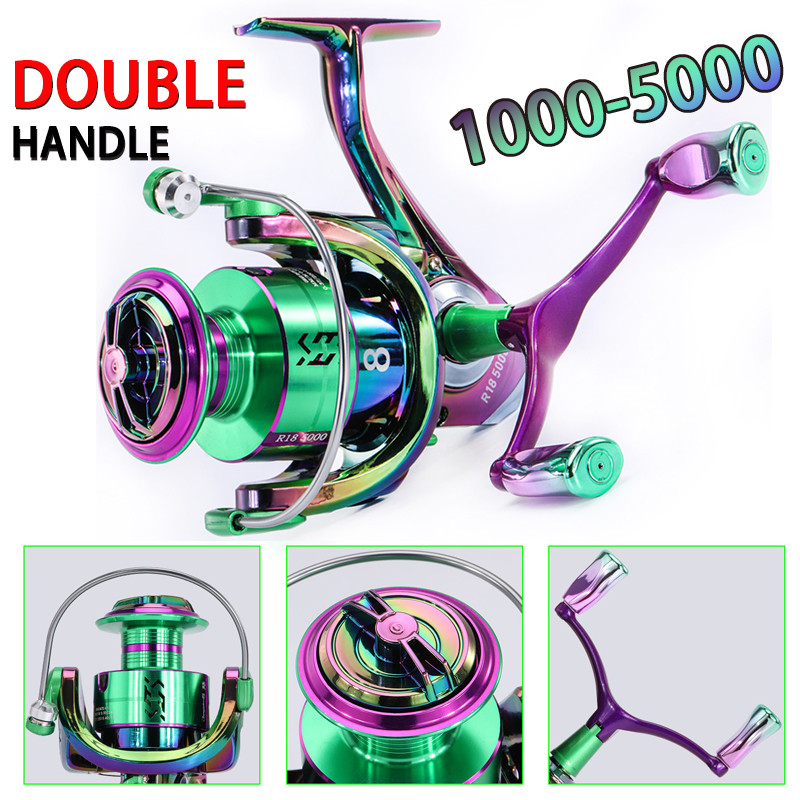 Sougayilang Reel Pancing Double Handle Fishing Reel 1000-5000 series 5.0:1 Gear Ratio