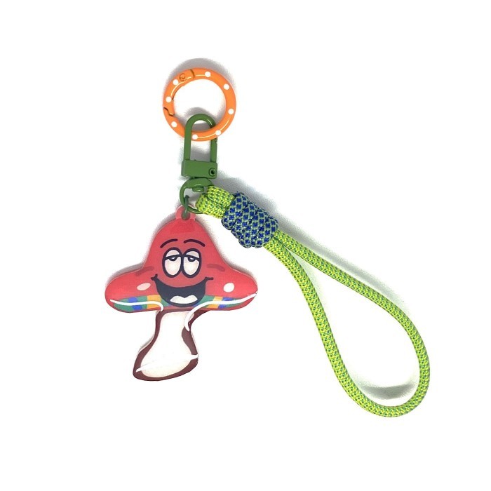 Snub N Friends - Acrylic Keychain w/ Rope - shroom