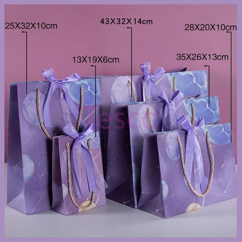 

Tesco Paper Bag Tote Bag / Gift Box Tote Bag / High-end Gift Paper Bag