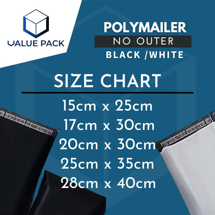 

Amplop polymailer rufset - Putih, 15X21