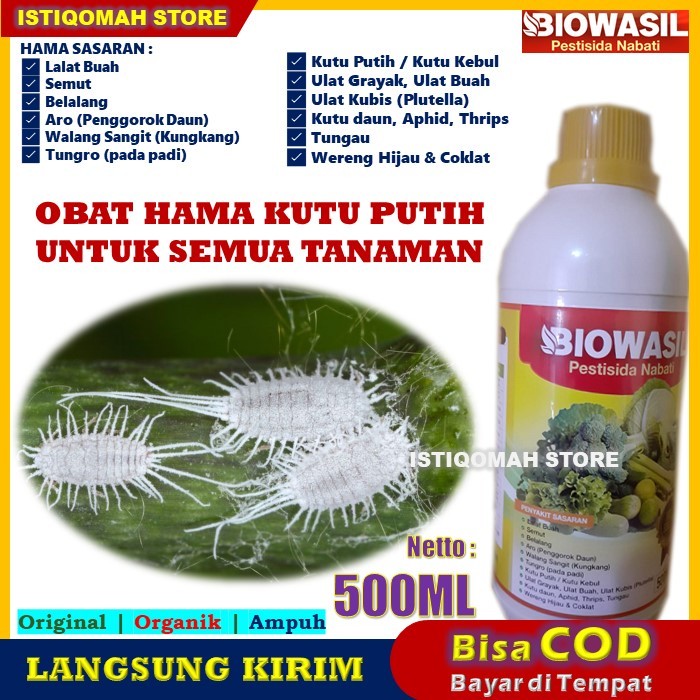 BIOWASIL 500ML Pestisida Nabati Obat Hama Tanaman Kutu Putih Dan Semut Pada Tanaman Buah Dan Plawija