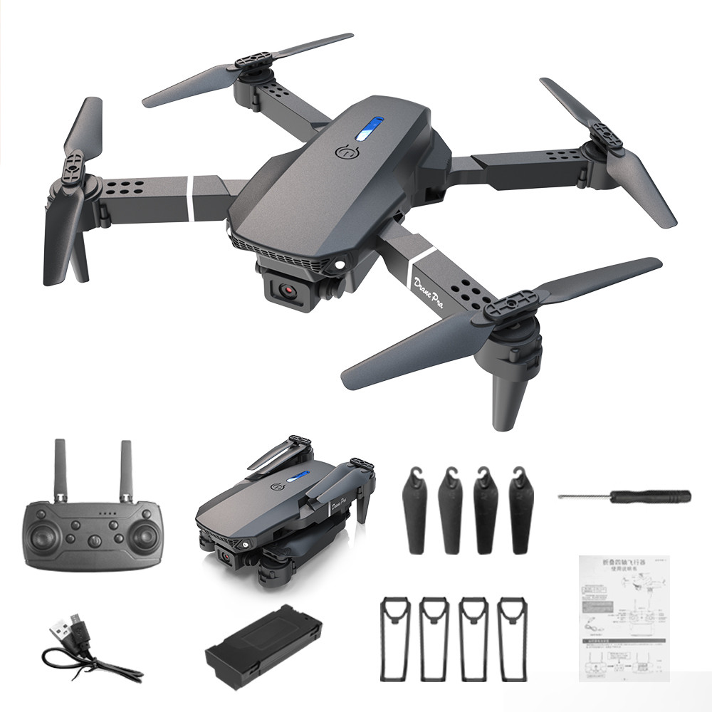 

DWI D19/E88Pro Drone 4k Profesional HD 4k Rc Airplane Dual-Camera Wide-Angle Head Remote Quadcopter Airplane Toy Helicopter gift