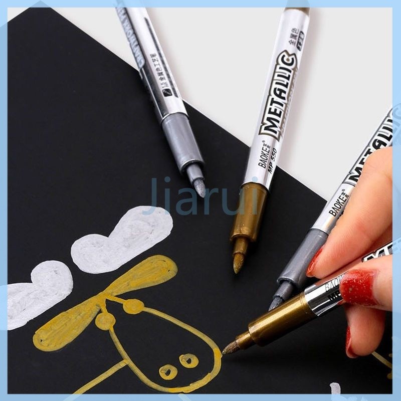

Jiarui Pena Logam Emas dan Perak Catatan Marker Pen Mobil dan Sepeda Motor Penanda Ban Spidol Permanen