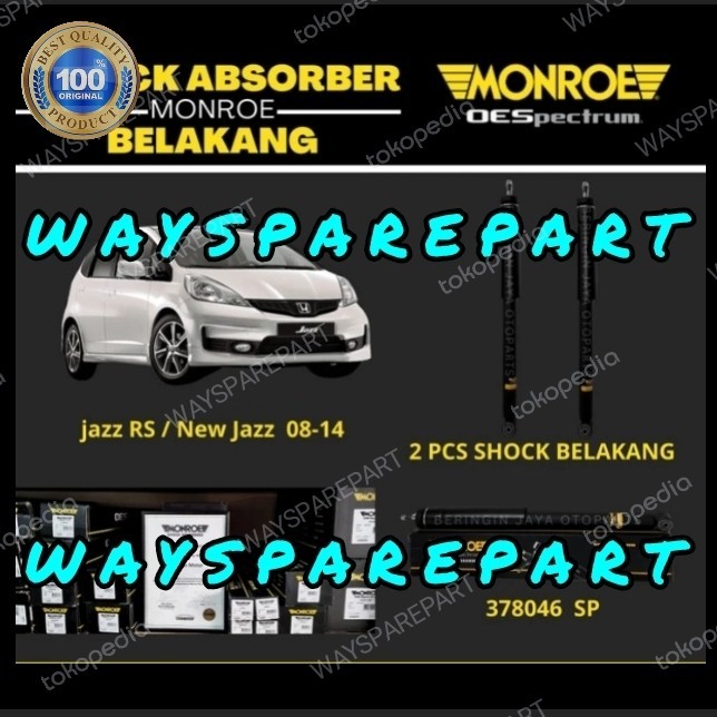 shockbreaker belakang Honda jazz RS ge8 new jazz city MONROE 2008-2013