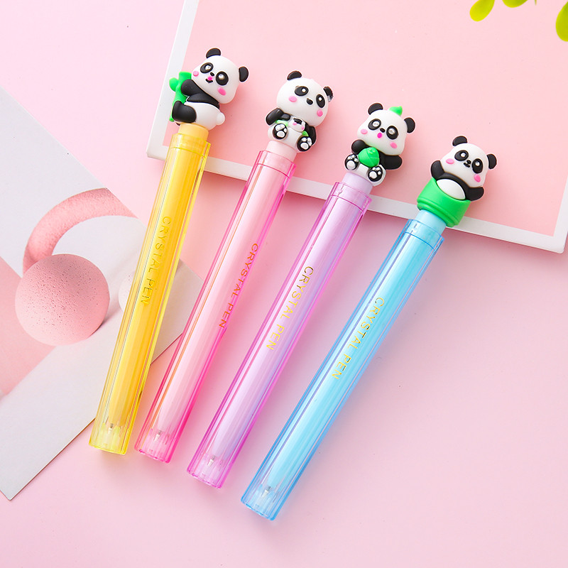 

AWC PULPEN KARAKTER PANDA 3D MATERIAL PLASTIK DENGAN WARNA TRANSPARAN INDAH TINTA HITAM