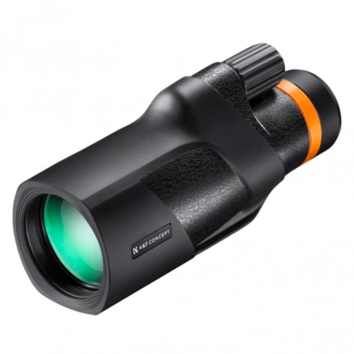 K&F Concept KNF 12x50 BAK4 HD Monocular Black IP68 Waterproof High Power Easy Focus with AKA Dovetai