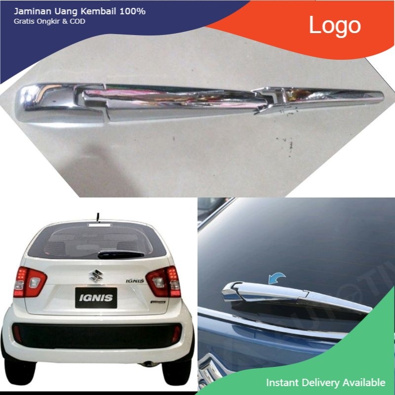 Cover wiper belakang chrome Ignis. Litlle_Variasi