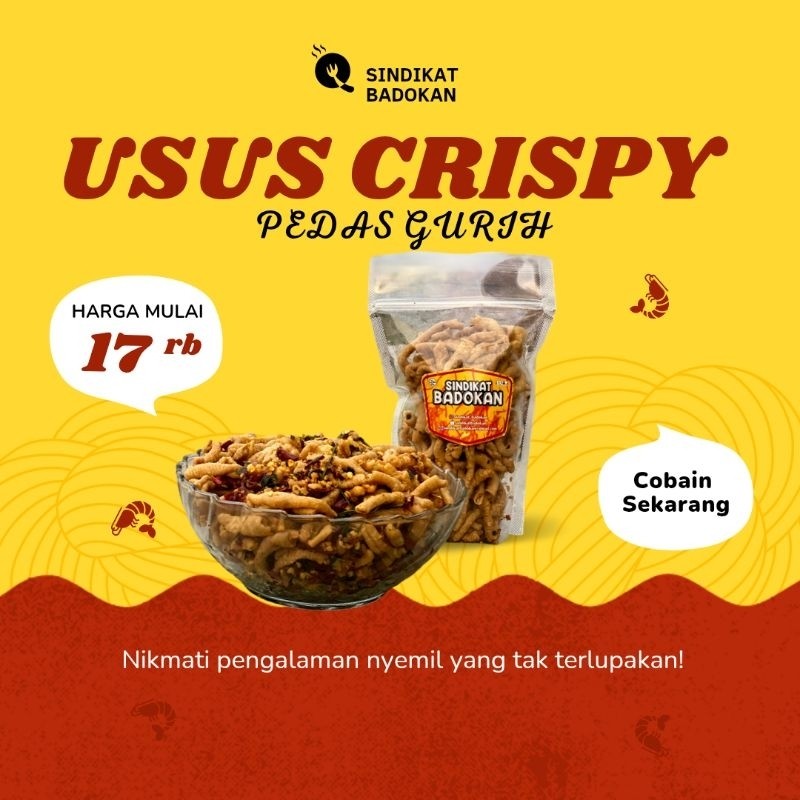 

COD free ongkir bayar di tempat Keripik Usus premium 500 gram | renyah tidak alot sindikat badokan jamin nagihh Trusted