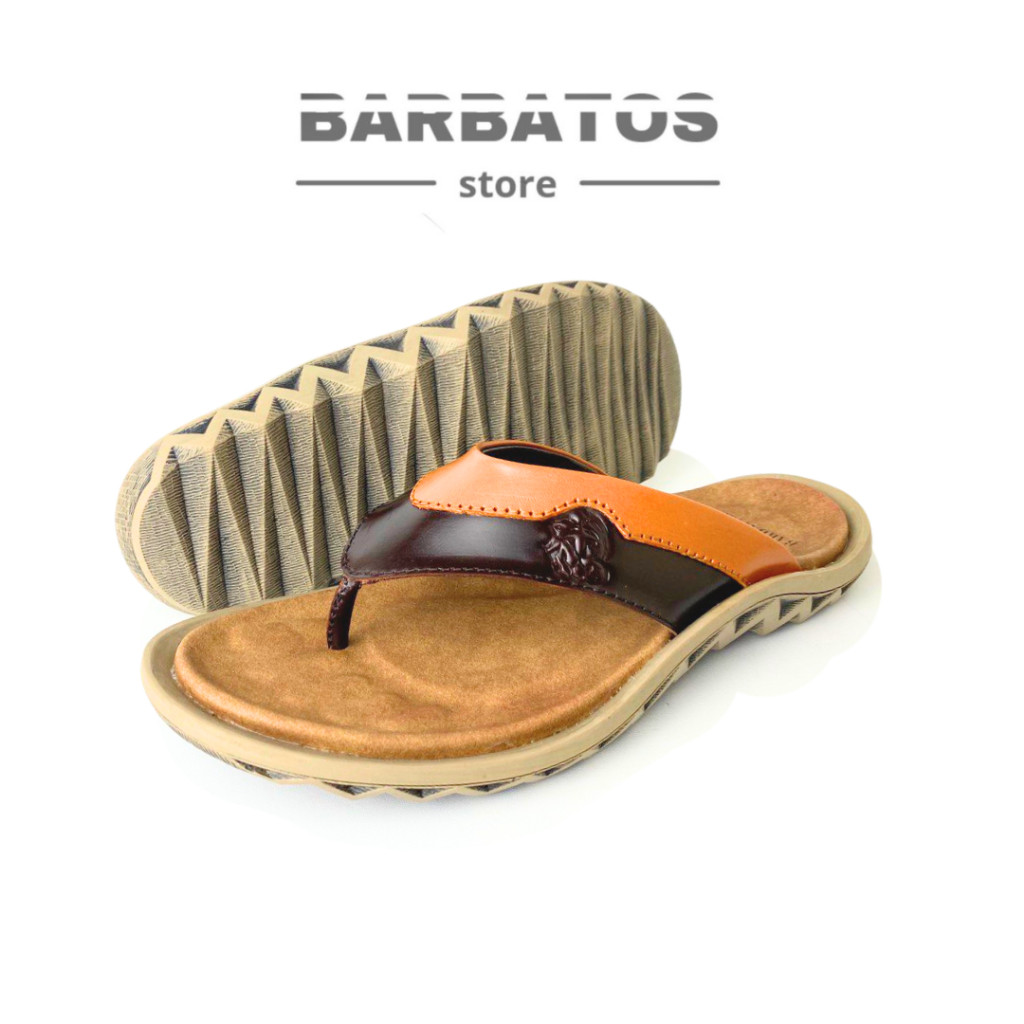 Sandal Kulit Asli Pria Sandal Jepit Kulit Pria Sandal Pria Kulit Asli Jepit Barbatos Kremlin