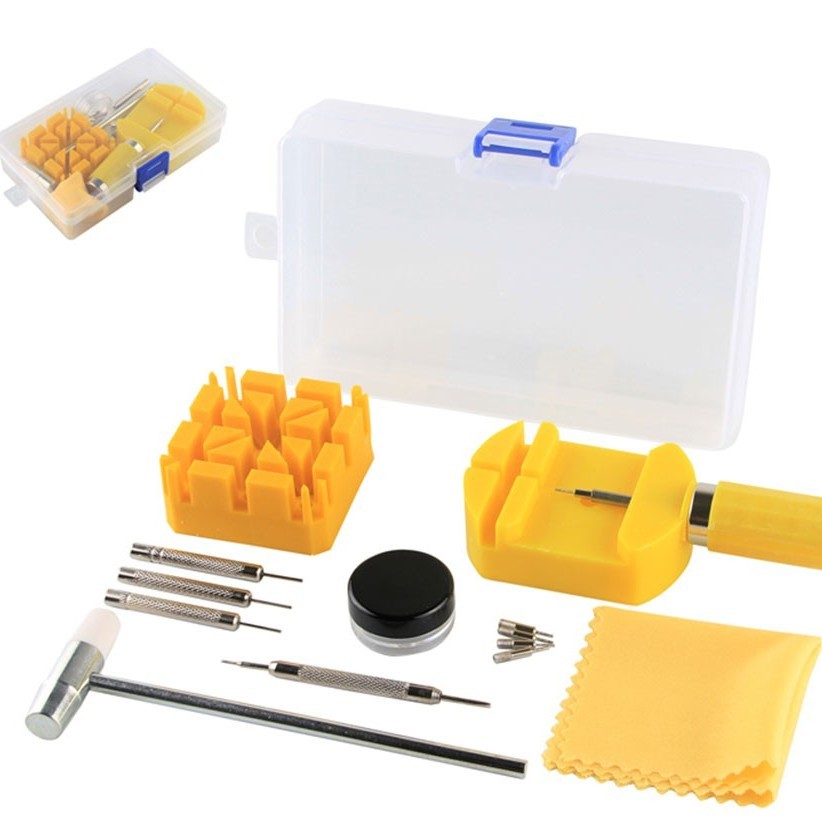 [Bisa COD] Alat Reparasi Jam Tangan Set Tool / Alat Service Jam Tangan 12 in 1