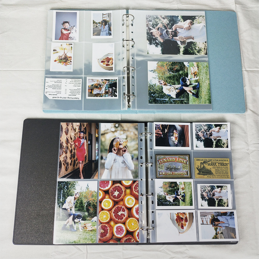 

A4 Large Photo Album Binder Postcard Collector Book Idol Cards Protectors Photocard Holder 10x15 Stationery Inner Page Scrapbook