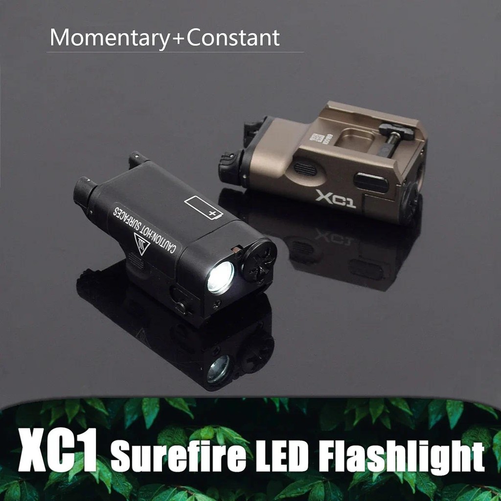 Airsoft Surefire XC1 XC2 LED Flashlight Tactical Upgrade Metal MINI Scout Torch Fit 20MM Rail Glock 