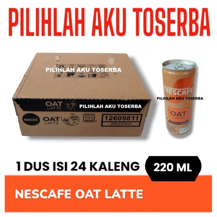 

Kopi Nescafe Kaleng OAT LATTE Can 220 ml - ( HARGA 1 DUS ISI 24 KALENG )