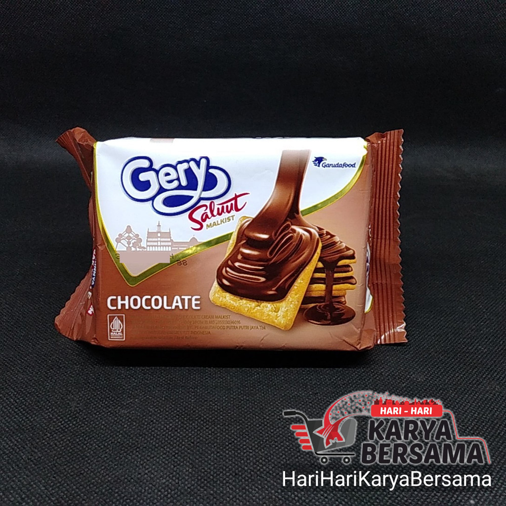 

MAKANAN RINGAN BISKUIT GERY SALUUT MALKIST CHOCOLATE 1/30/100GR